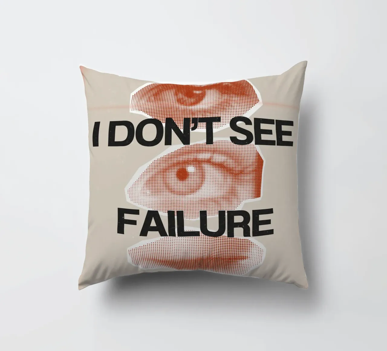 I DON‘T SEE FAILURE cuscino da Einfach Uebel