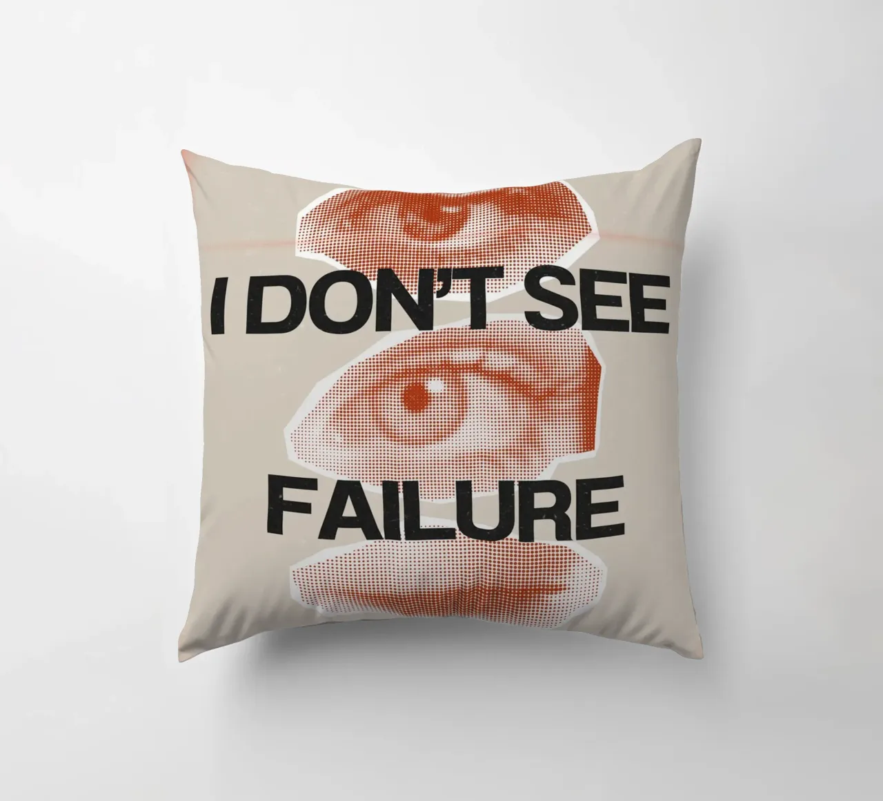 I DON‘T SEE FAILURE cuscino da Einfach Uebel