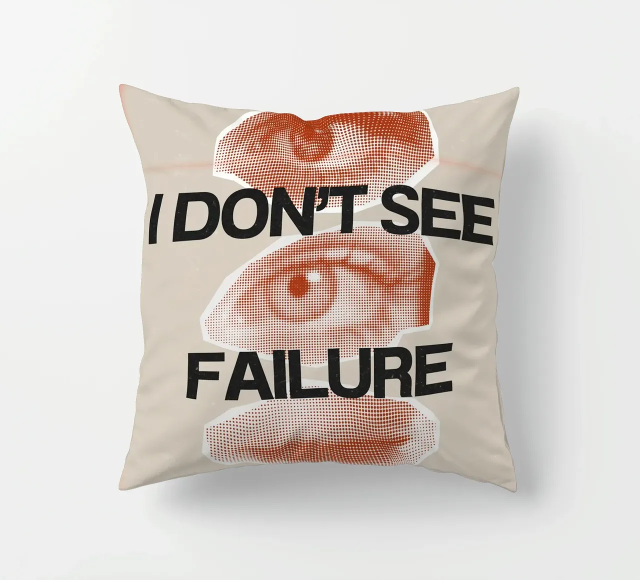 I DON‘T SEE FAILURE cuscino da Einfach Uebel