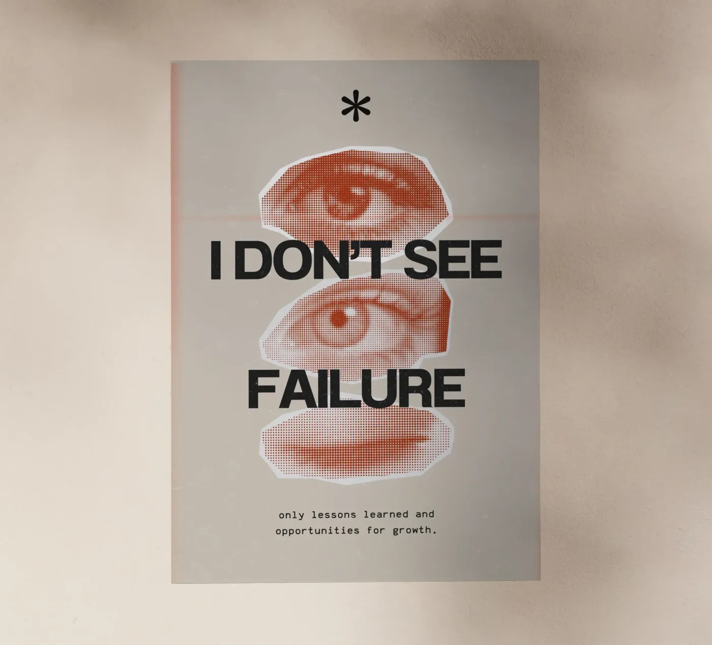 I DON‘T SEE FAILURE pellicola backlit da SMRT STUDIO