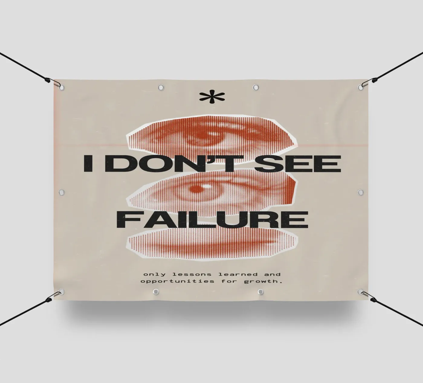 I DON‘T SEE FAILURE telo in pvc da SMRT STUDIO