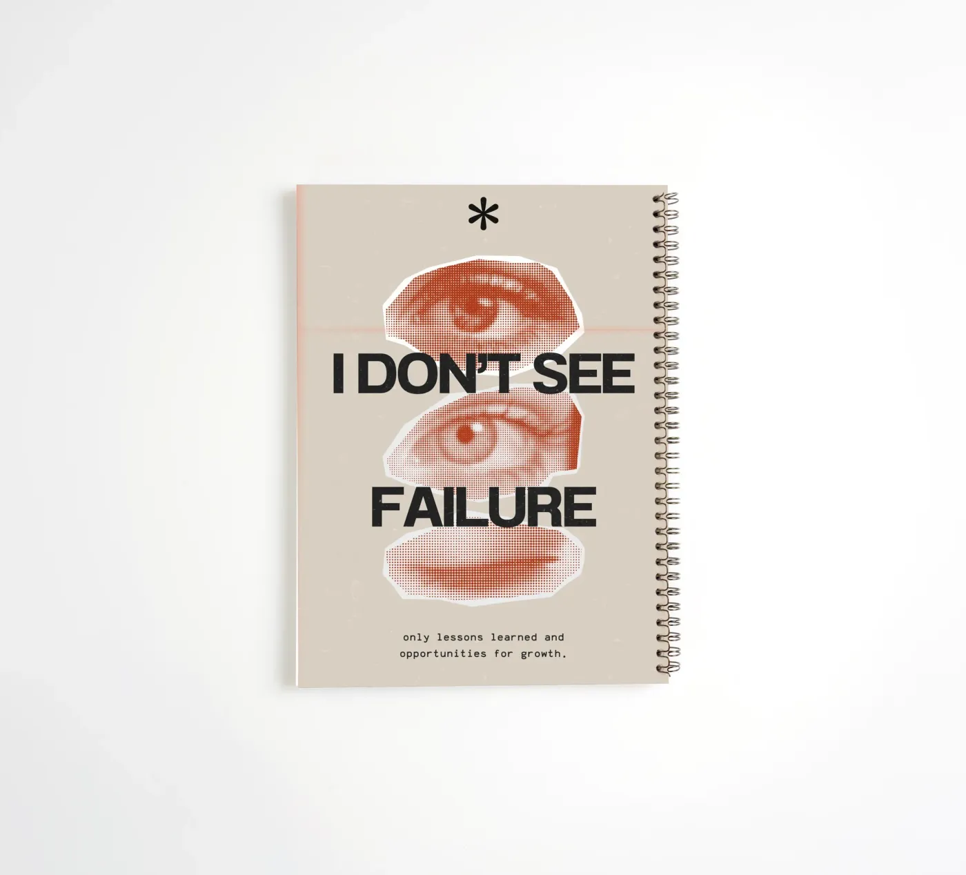 I DON‘T SEE FAILURE diario ad anelli da SMRT STUDIO
