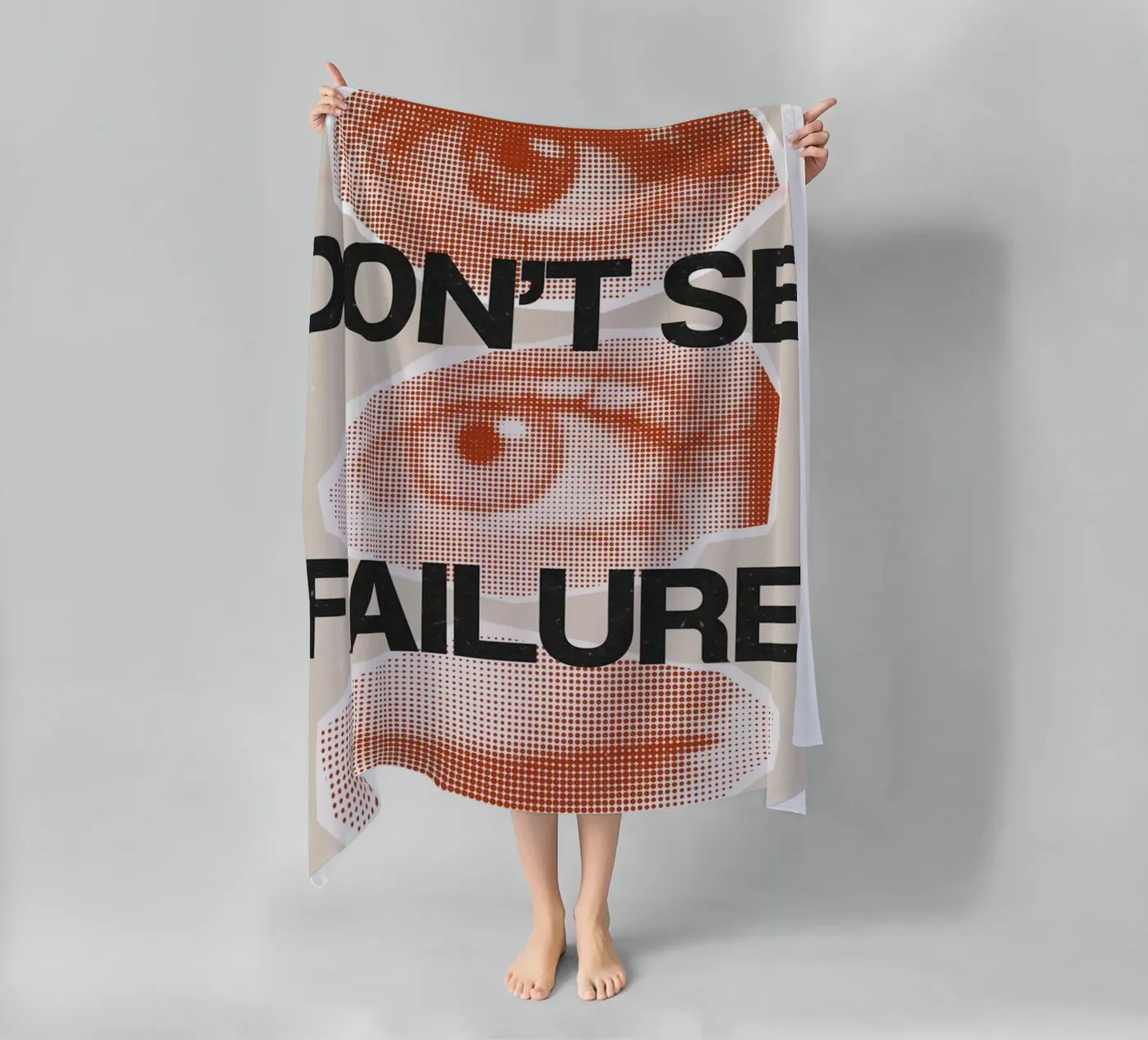 I DON‘T SEE FAILURE Strandtuch von SMRT STUDIO