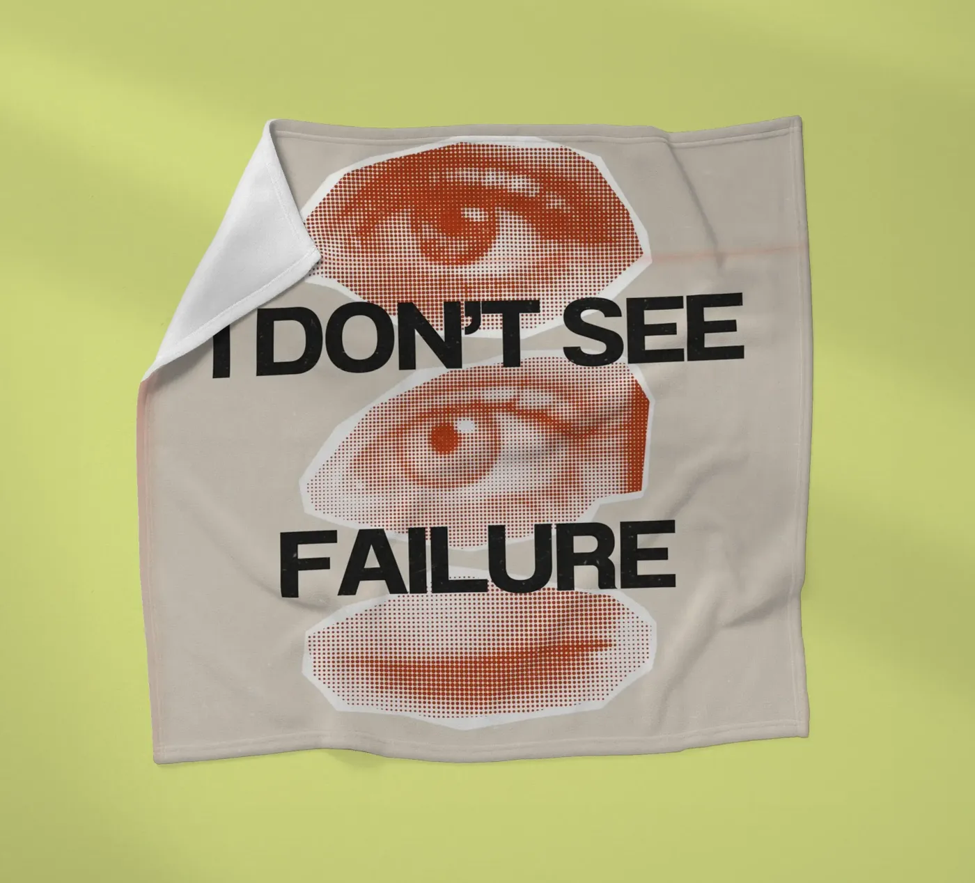 I DON‘T SEE FAILURE coperta in pile da SMRT STUDIO