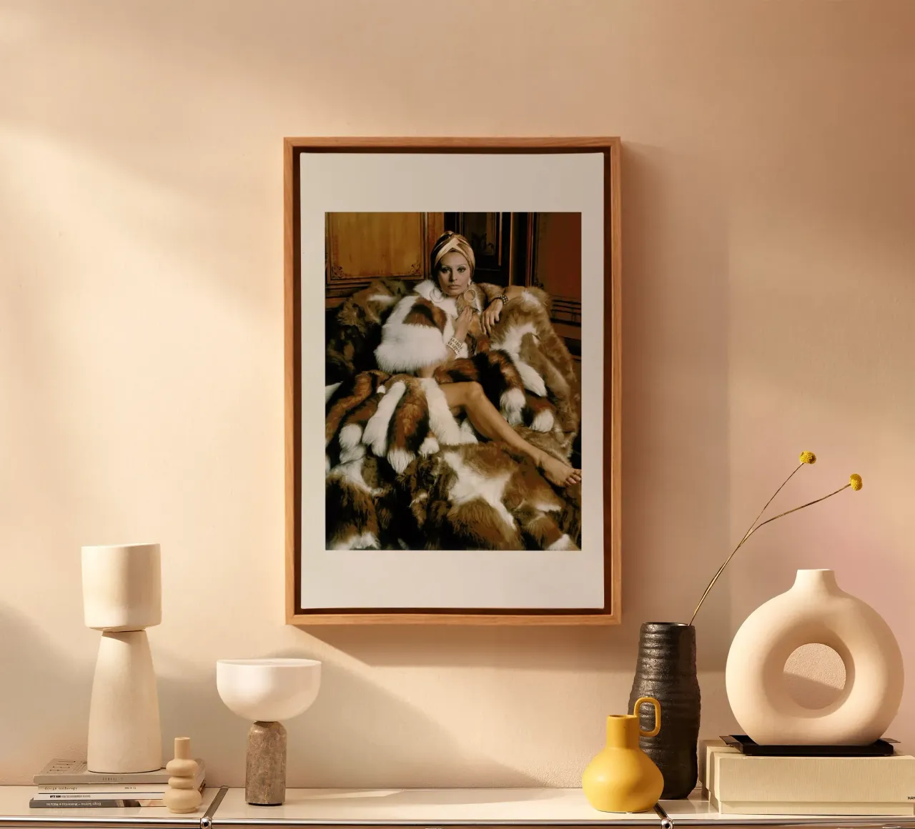 Sophia Loren canvas van Gallery Print and Art Limited