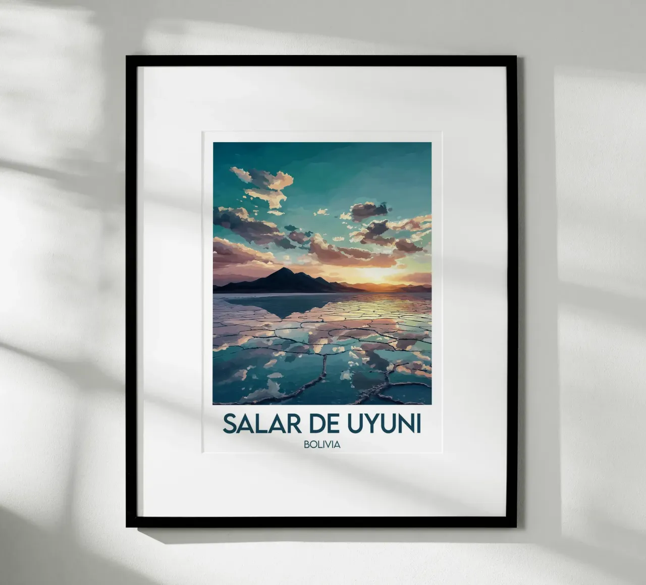 Poster Salar de Uyuni poster da Frame the World