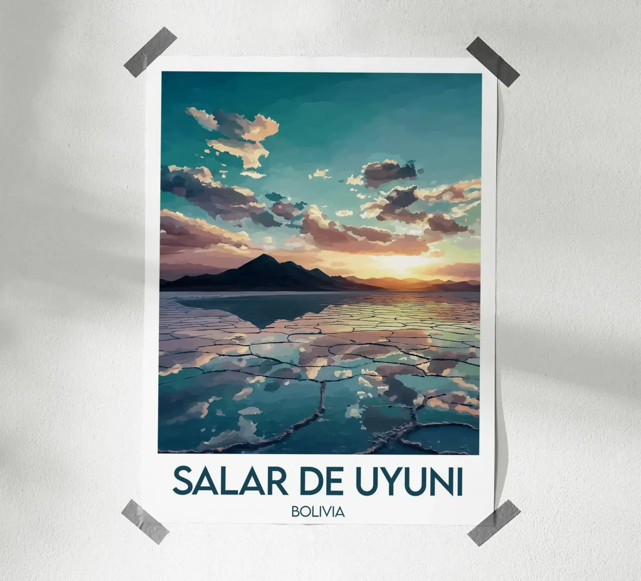 Poster Salar de Uyuni poster da Frame the World