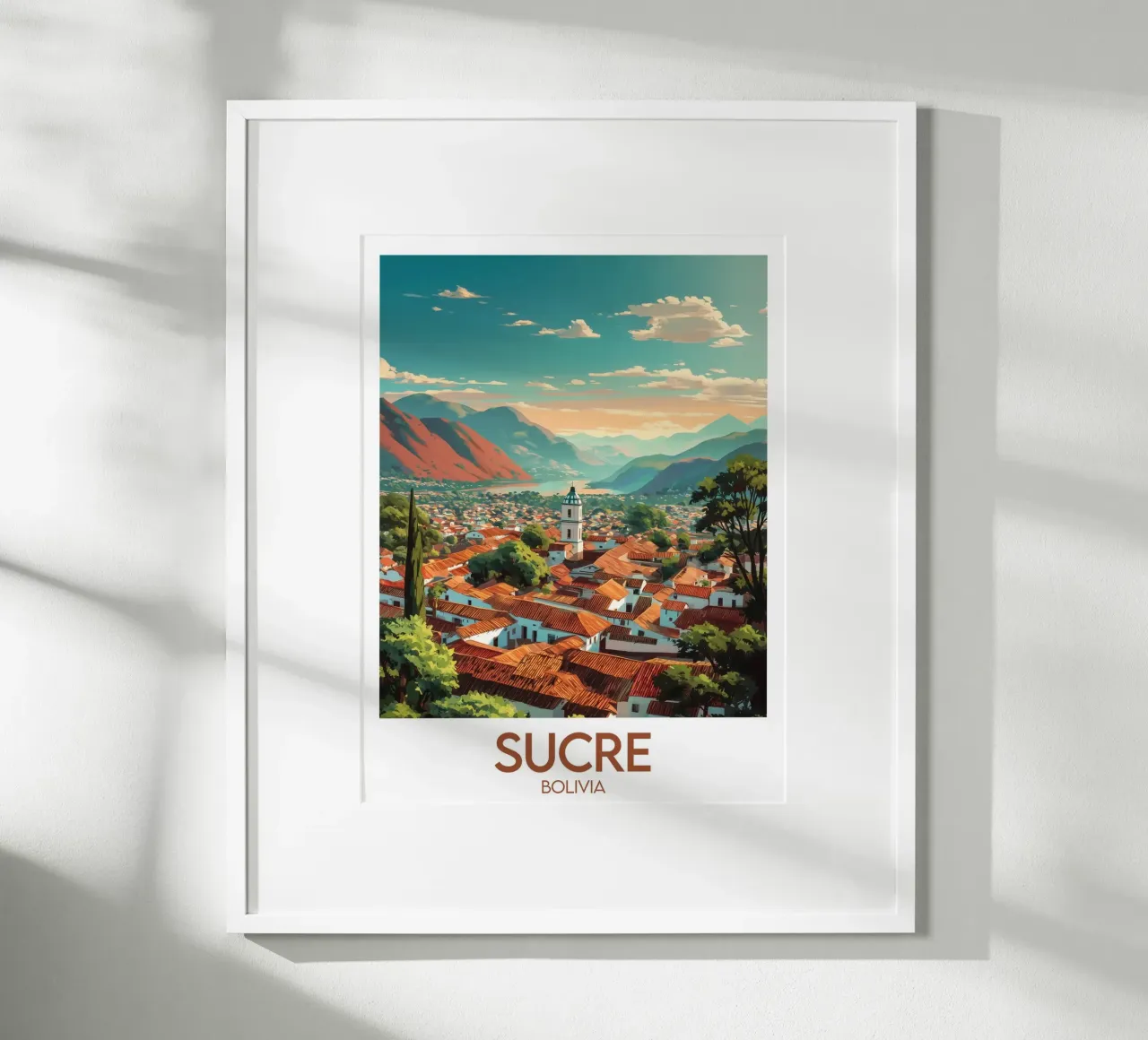 Affiche Sucre poster con telaio in legno da Frame the World