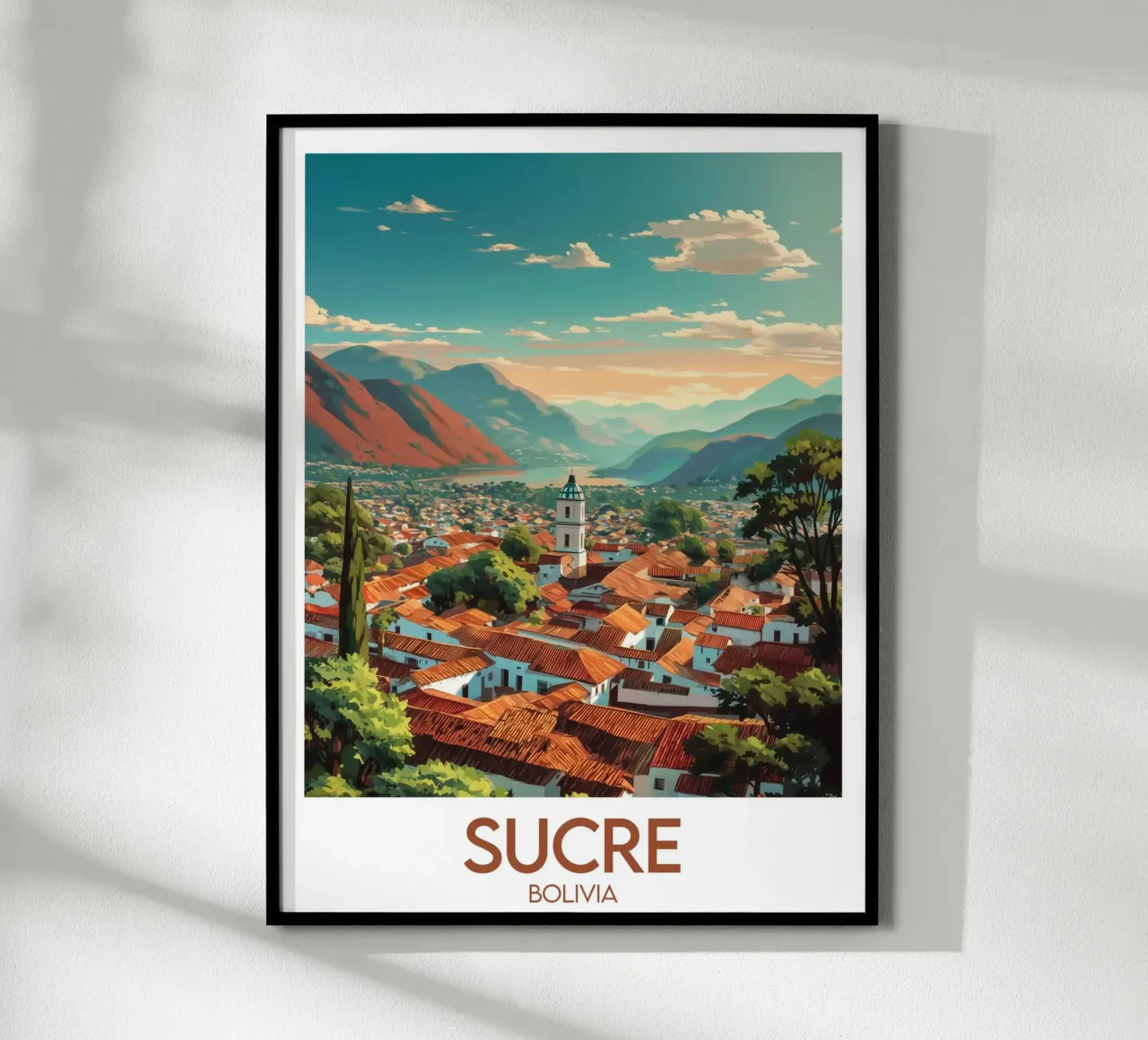 Affiche Sucre poster con telaio in legno da Frame the World