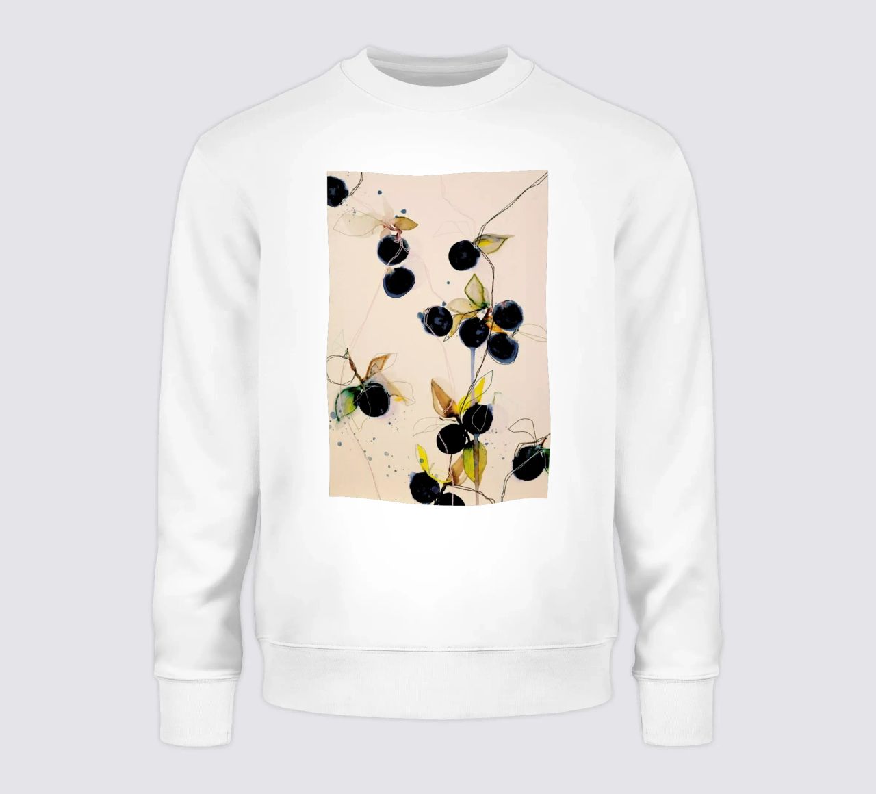 Blueberries 01 felpa da Leigh Viner