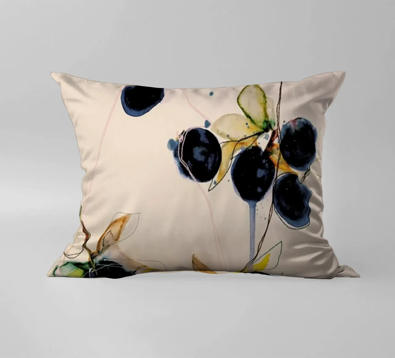 Blueberries 01 cuscino da Leigh Viner