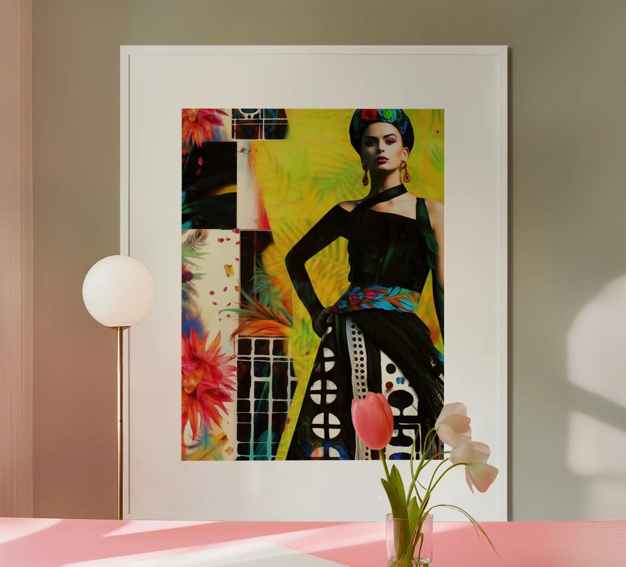 Frida Kahlo | Mixed Media Pop Art Collage poster by Autofocus