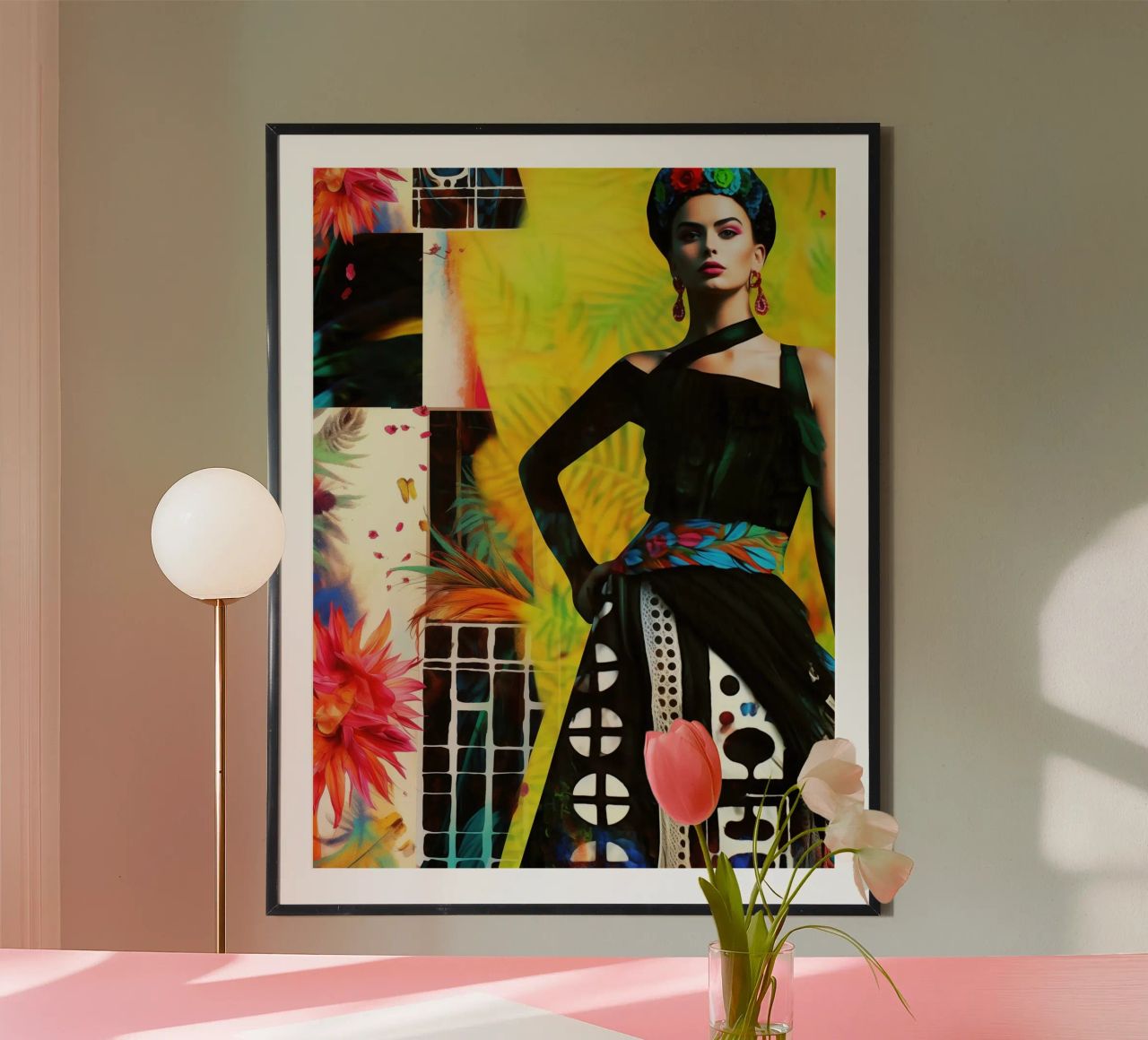Frida Kahlo | Mixed Media Pop Art Collage poster by Autofocus
