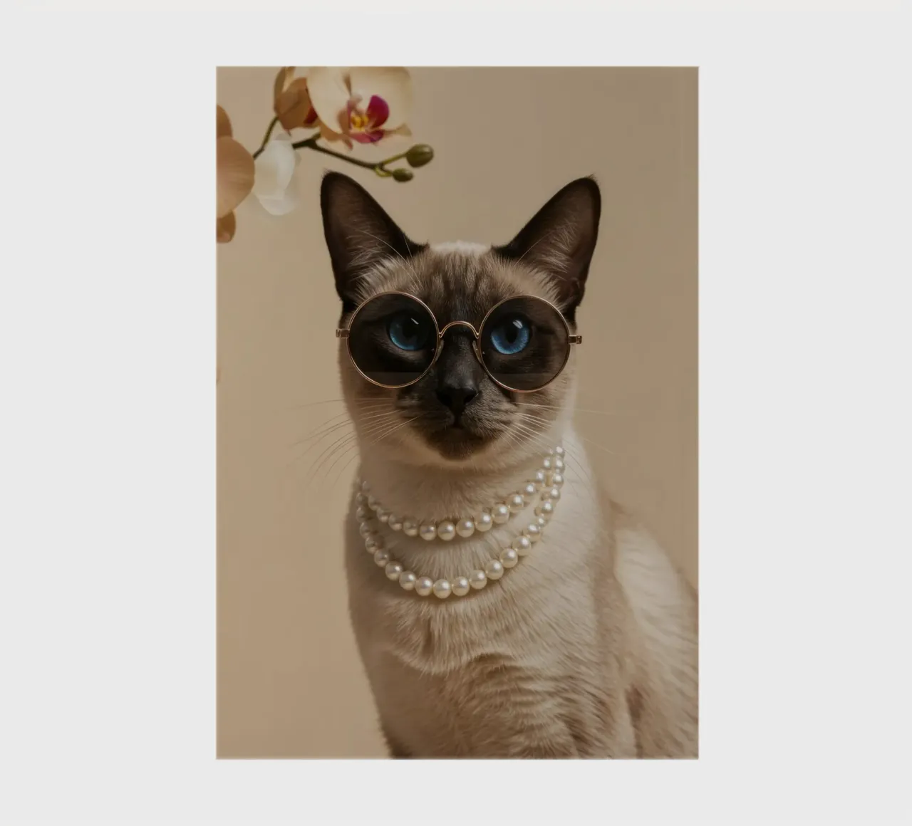 Minimal Muse Cat notebook by Pawtrait Studio