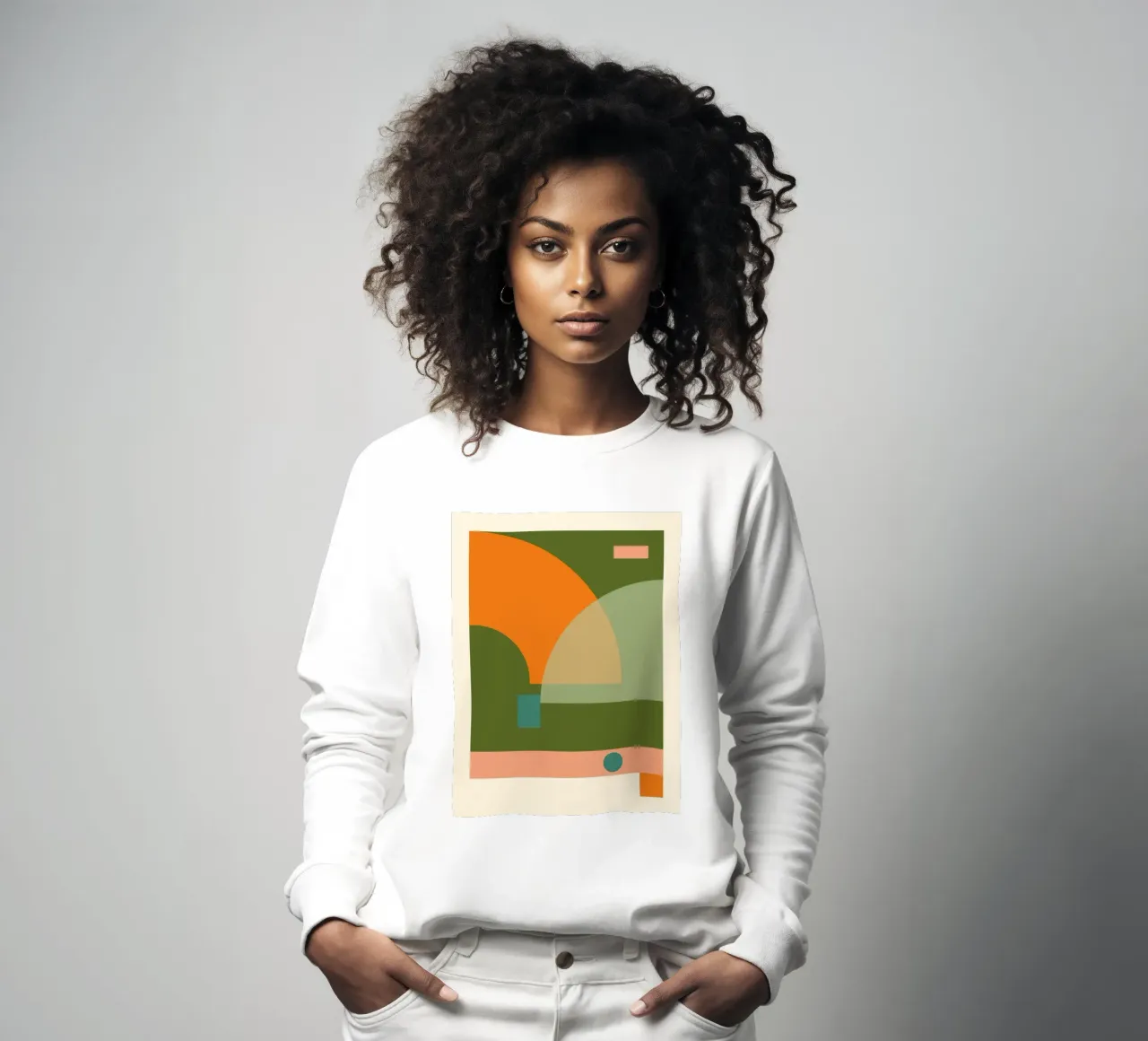 Abstracte geometrische vormen 60 sweatshirt van Gaite