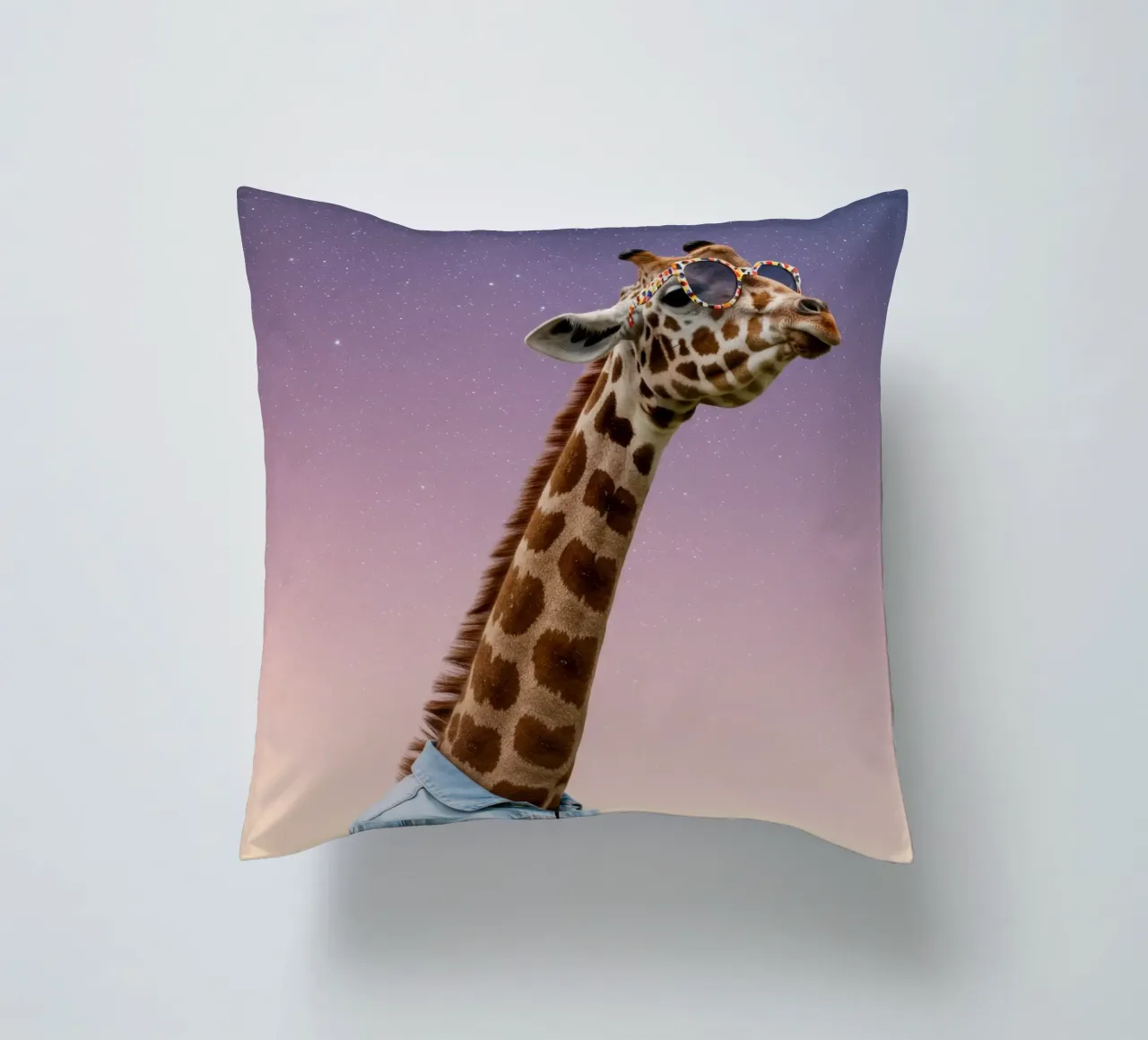 Celestial Giraffe cuscino da Pawtrait Studio