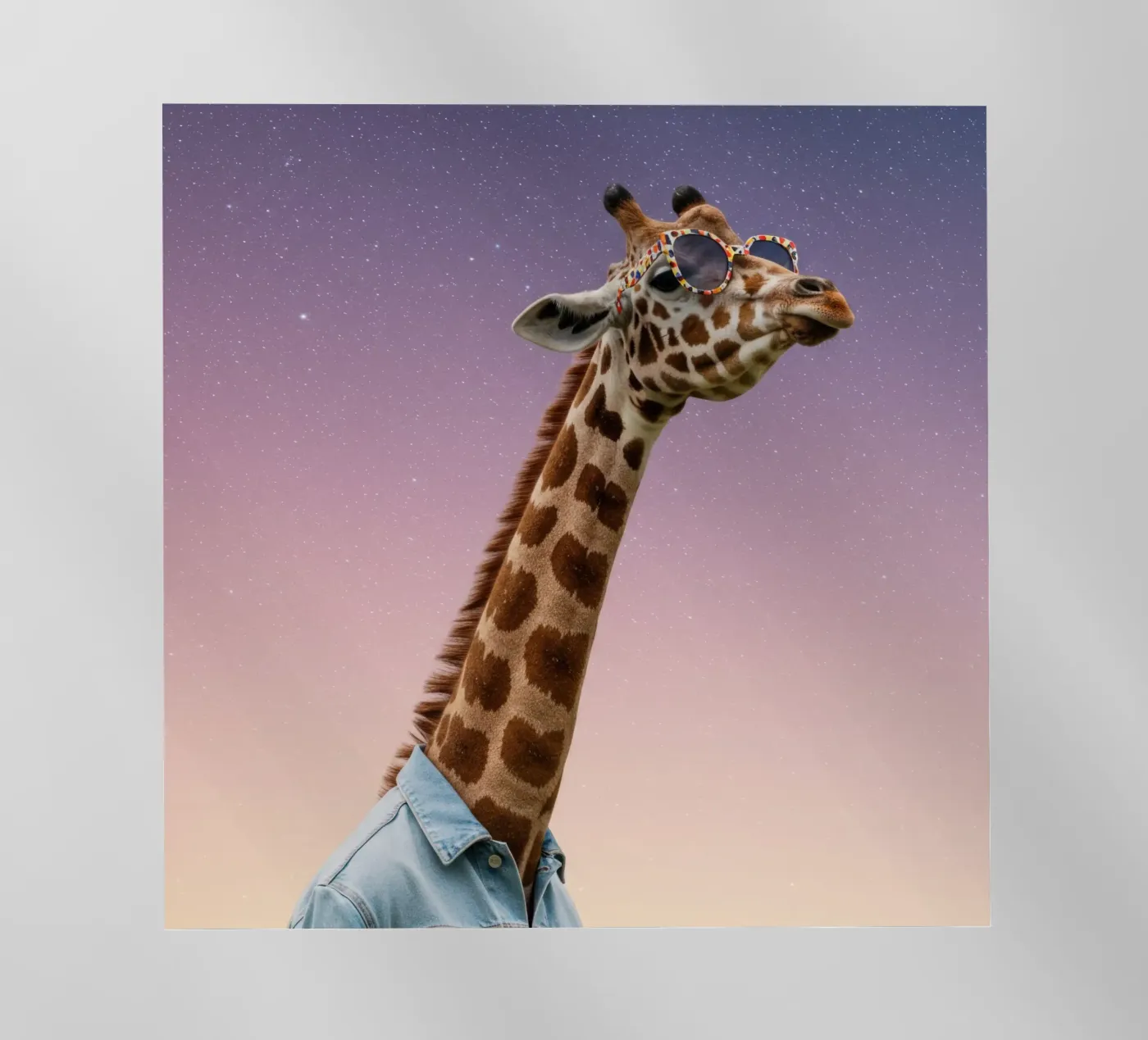 Celestial Giraffe pellicola backlit da Pawtrait Studio