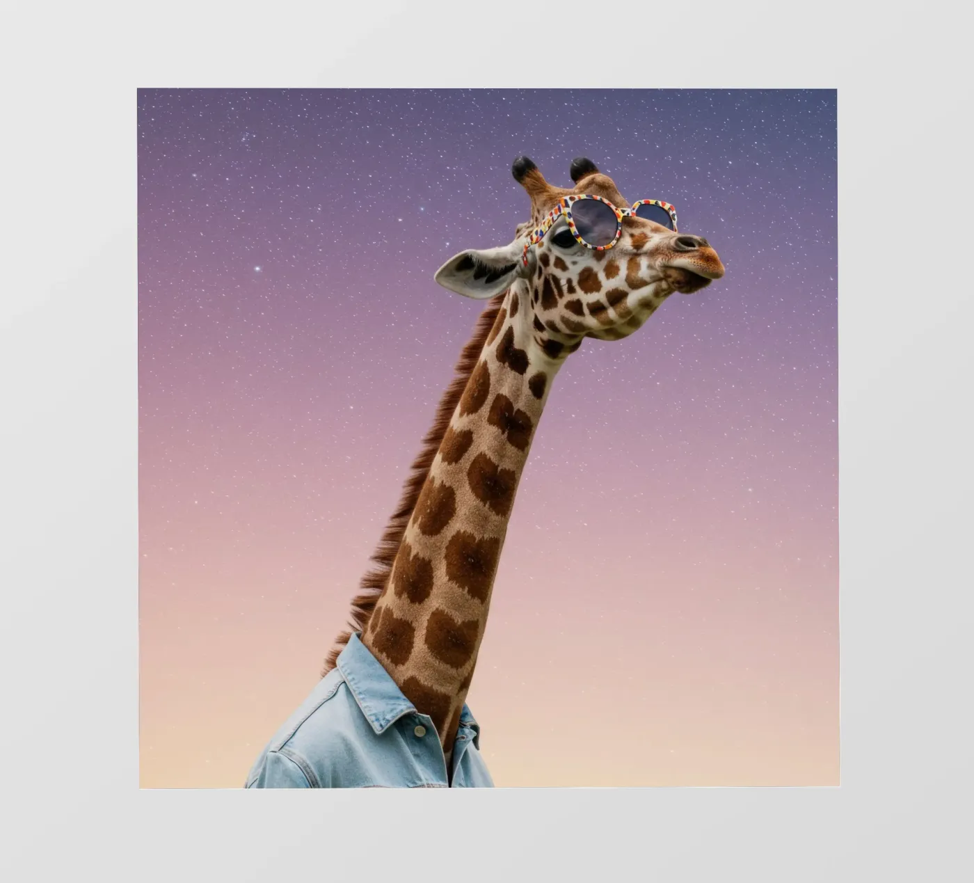 Celestial Giraffe pellicola backlit da Pawtrait Studio