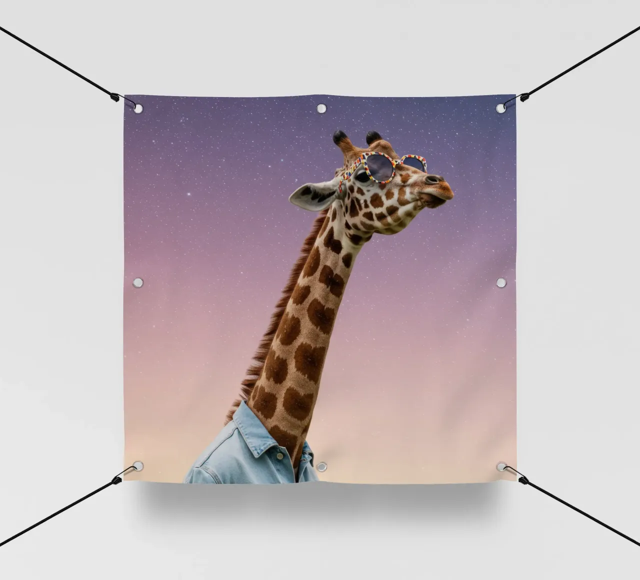 Celestial Giraffe telo in pvc da Pawtrait Studio