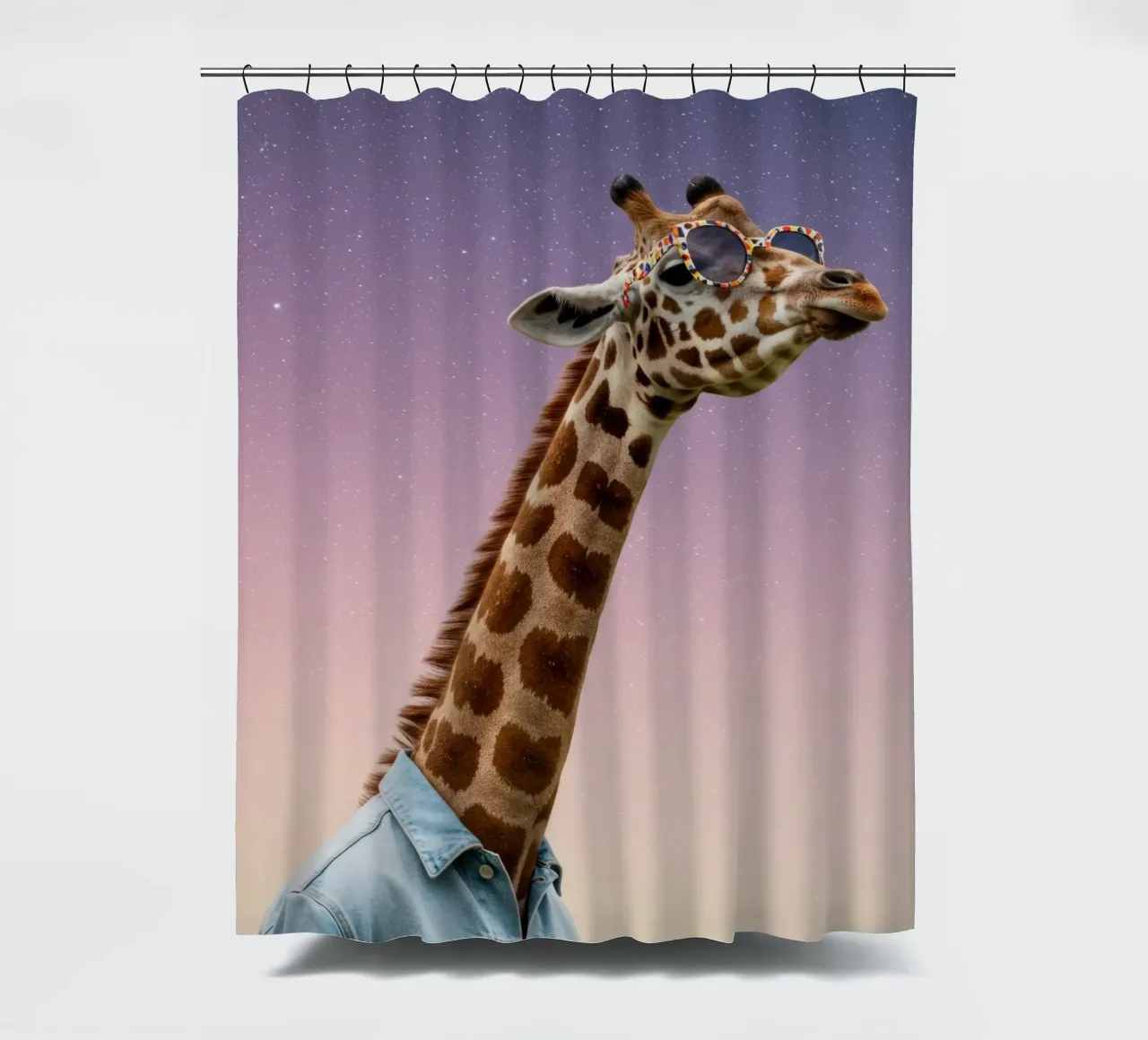 Celestial Giraffe tenda da doccia da Pawtrait Studio