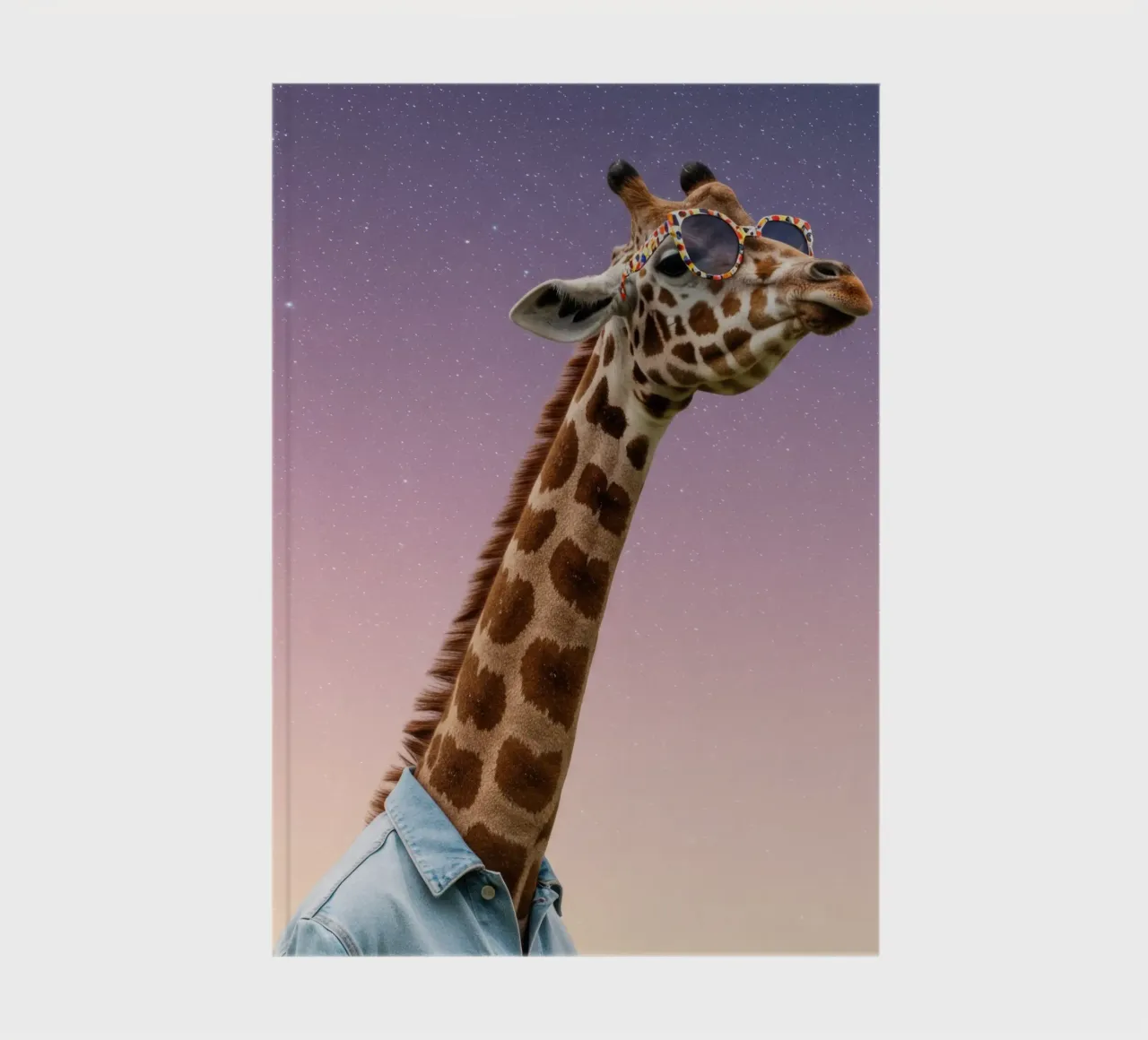 Celestial Giraffe notebook by Pawtrait Studio