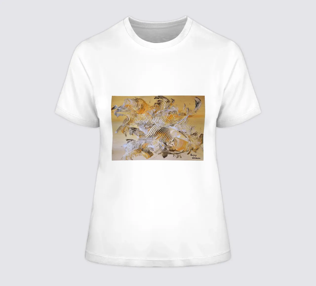 MESSAGE FROM THE HEART 15 t-shirt da donna da Thierry Vobmann Abstract painting