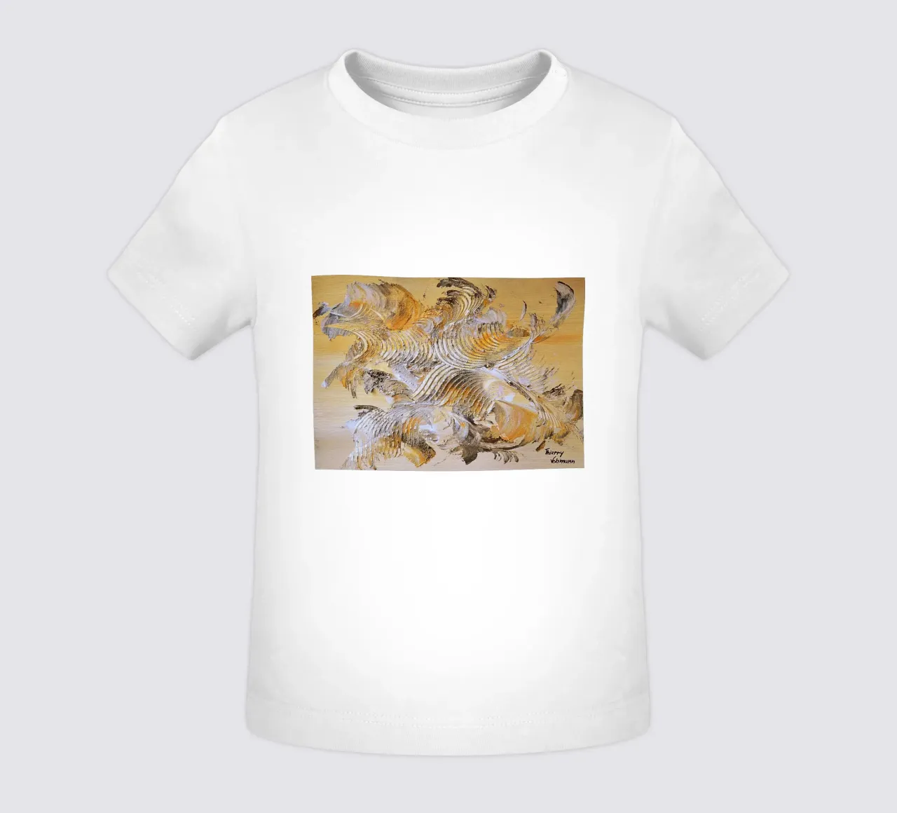 MESSAGE FROM THE HEART 15 Baby T-Shirt von Thierry Vobmann Abstract painting