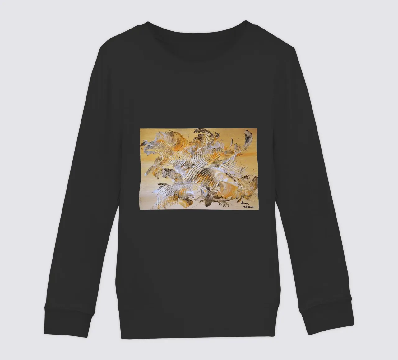 MESSAGE FROM THE HEART 15 felpa bambino da Thierry Vobmann Abstract painting