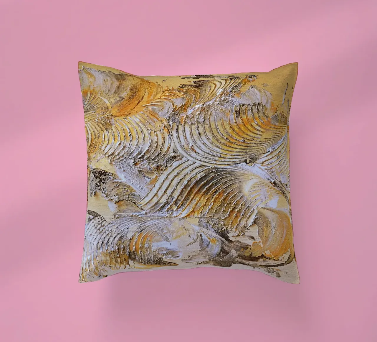 MESSAGE FROM THE HEART 15 cuscino da Thierry Vobmann Abstract painting