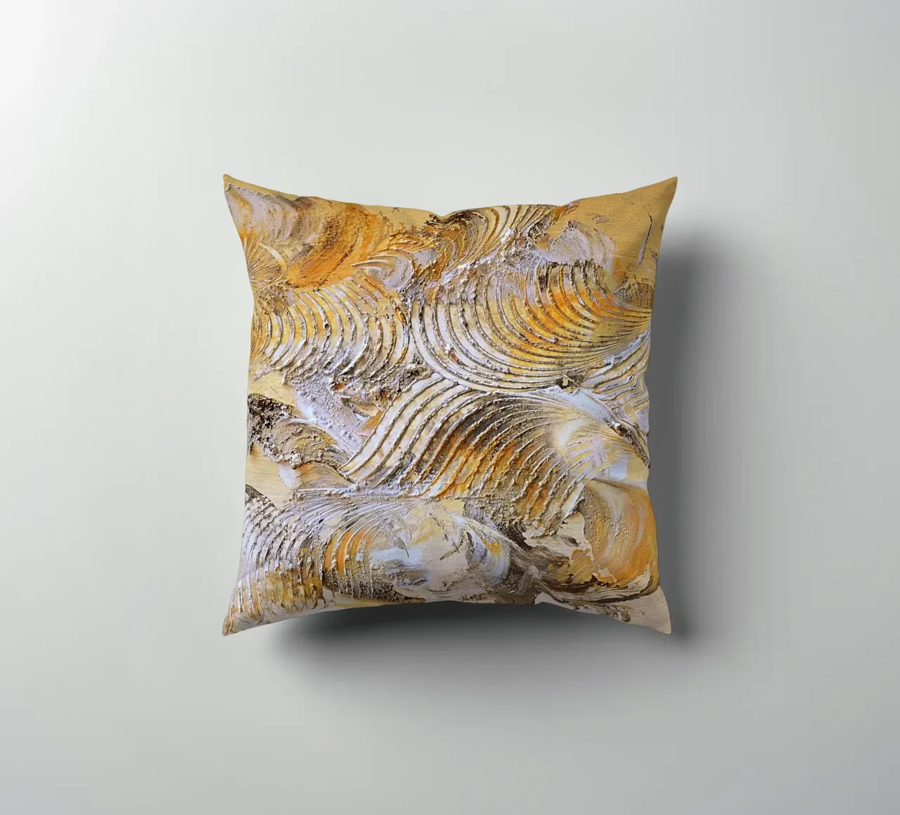 MESSAGE FROM THE HEART 15 cuscino da Thierry Vobmann Abstract painting