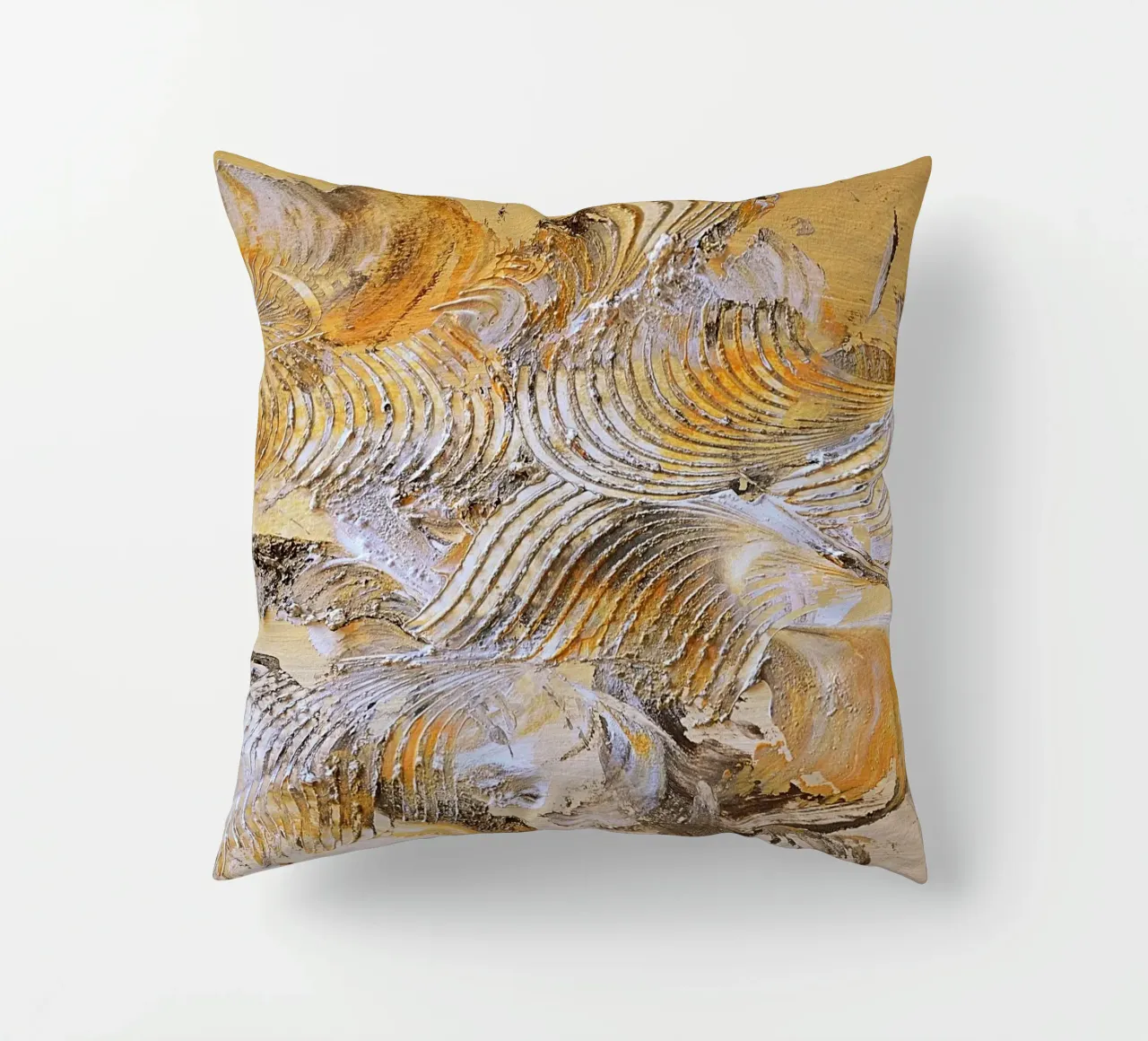 MESSAGE FROM THE HEART 15 cuscino da Thierry Vobmann Abstract painting