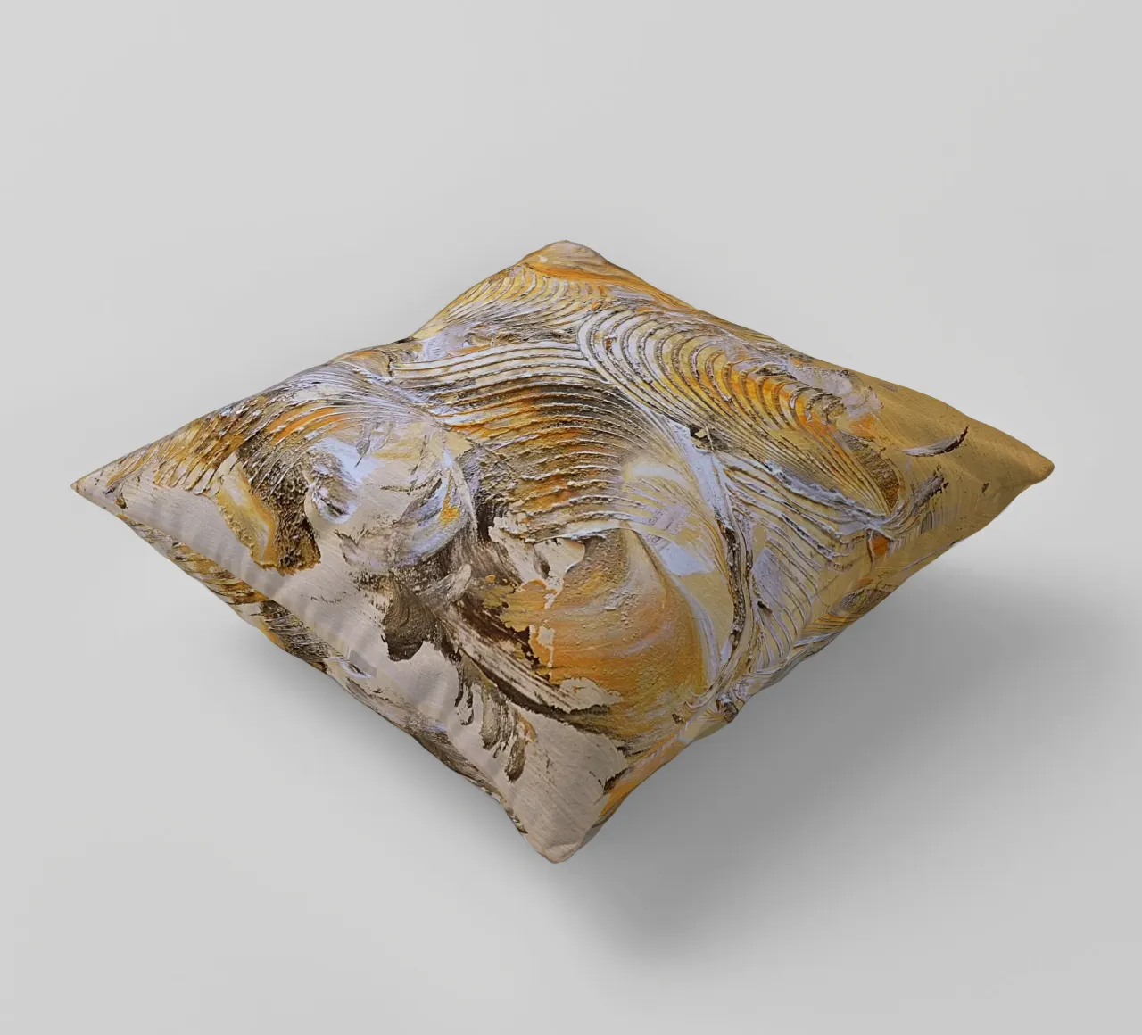 MESSAGE FROM THE HEART 15 cuscino da Thierry Vobmann Abstract painting