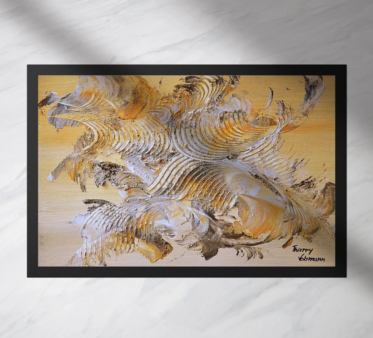 MESSAGE FROM THE HEART 15 zerbino da Thierry Vobmann Abstract painting