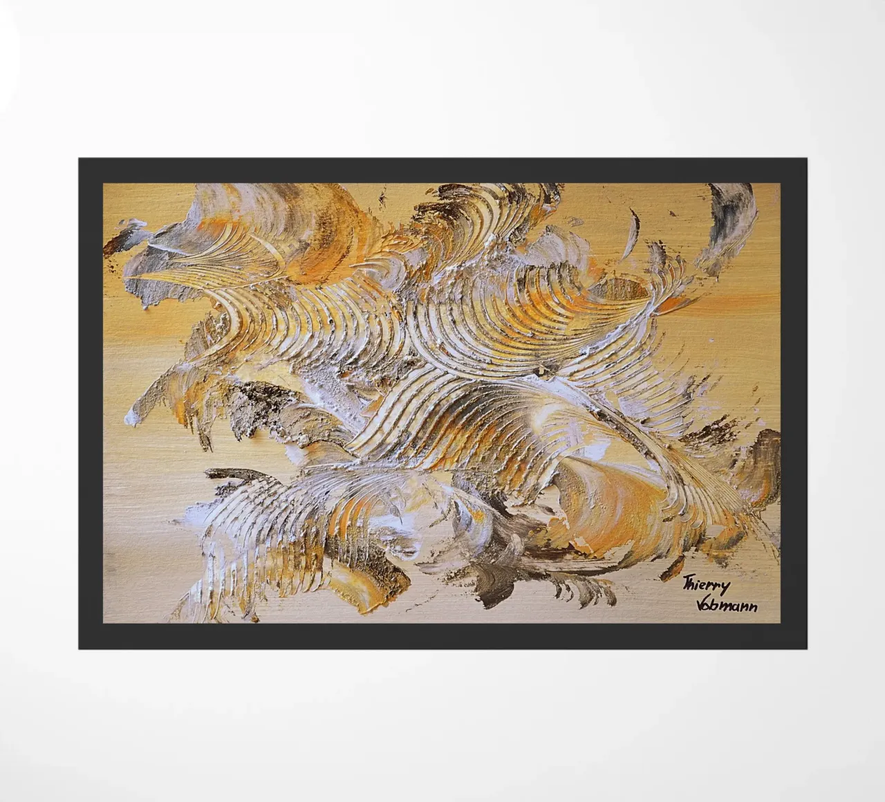 MESSAGE FROM THE HEART 15 zerbino da Thierry Vobmann Abstract painting