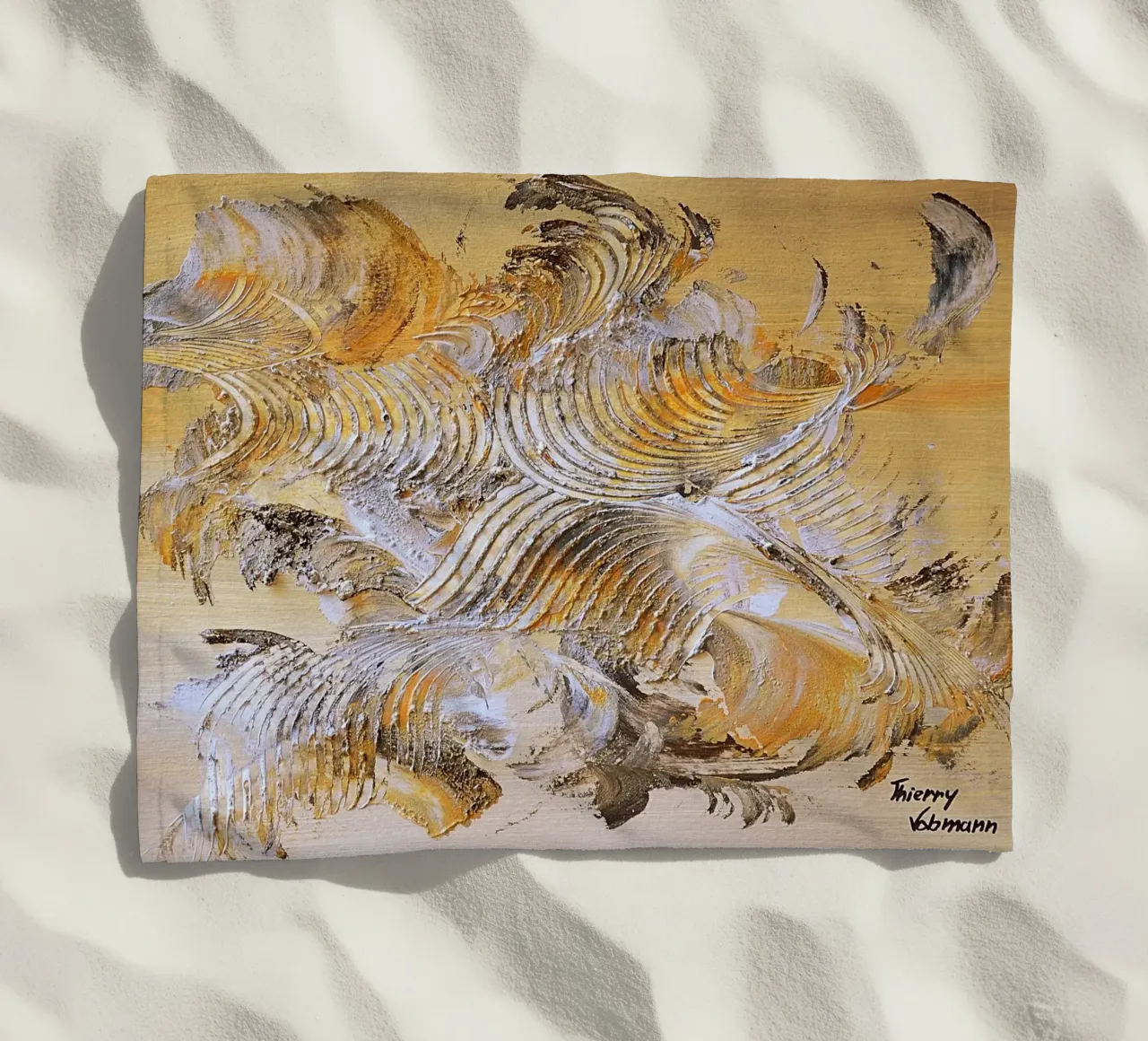 MESSAGE FROM THE HEART 15 telo mare da Thierry Vobmann Abstract painting