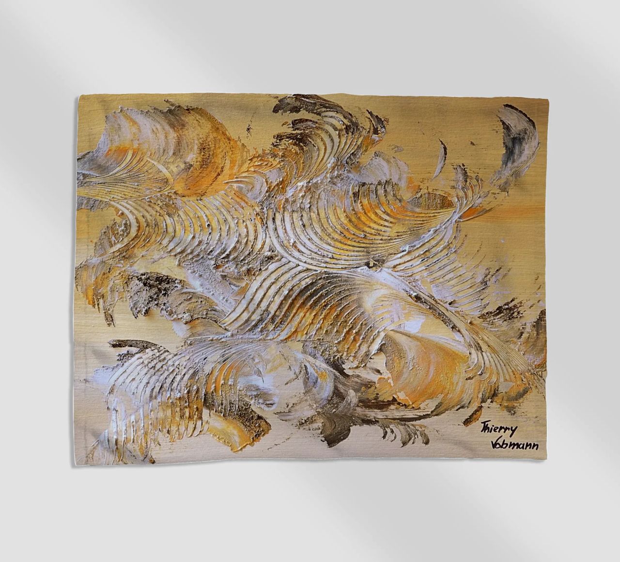 MESSAGE FROM THE HEART 15 telo mare da Thierry Vobmann Abstract painting
