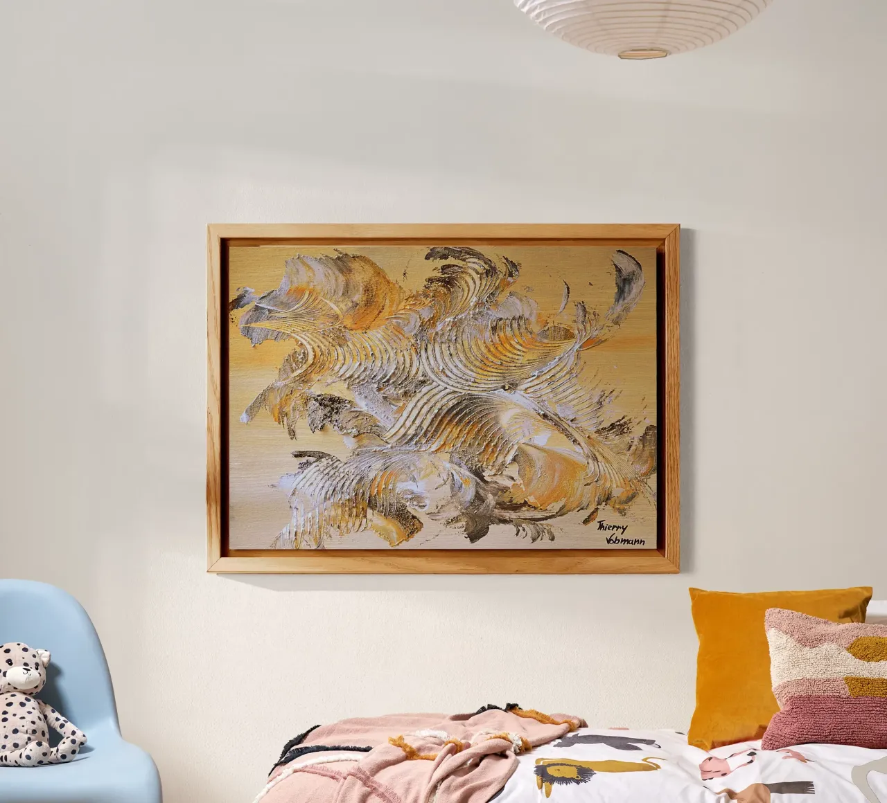 MESSAGE FROM THE HEART 15 alluminio dibond da Thierry Vobmann Abstract painting