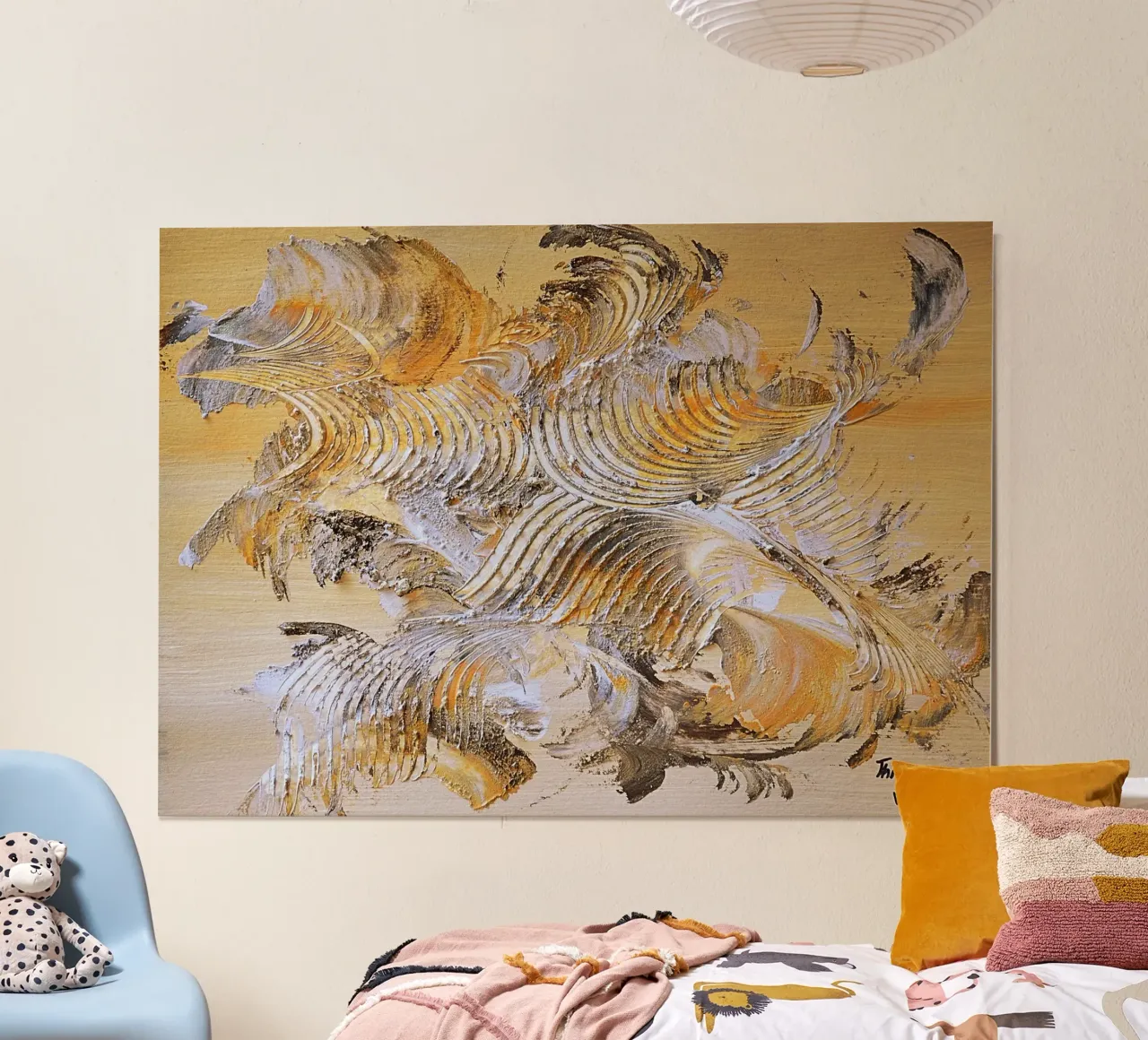 MESSAGE FROM THE HEART 15 carta hahnemühle da Thierry Vobmann Abstract painting