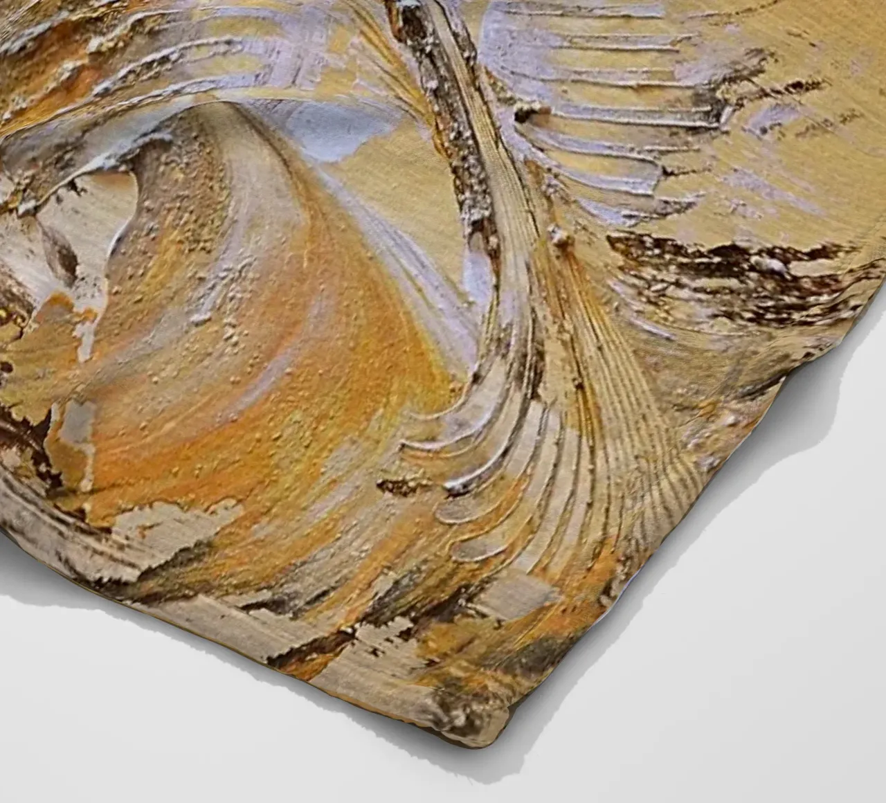 MESSAGE FROM THE HEART 15 coperta in pile da Thierry Vobmann Abstract painting