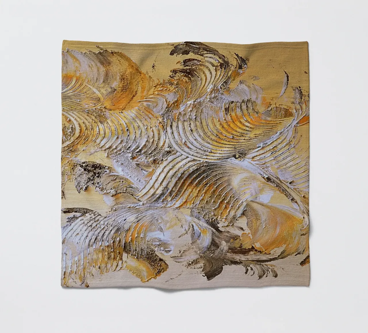 MESSAGE FROM THE HEART 15 coperta in pile da Thierry Vobmann Abstract painting