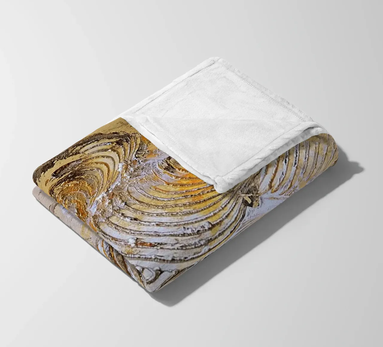 MESSAGE FROM THE HEART 15 coperta in pile da Thierry Vobmann Abstract painting