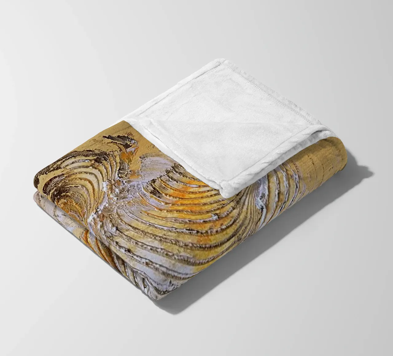 MESSAGE FROM THE HEART 15 coperta in pile da Thierry Vobmann Abstract painting