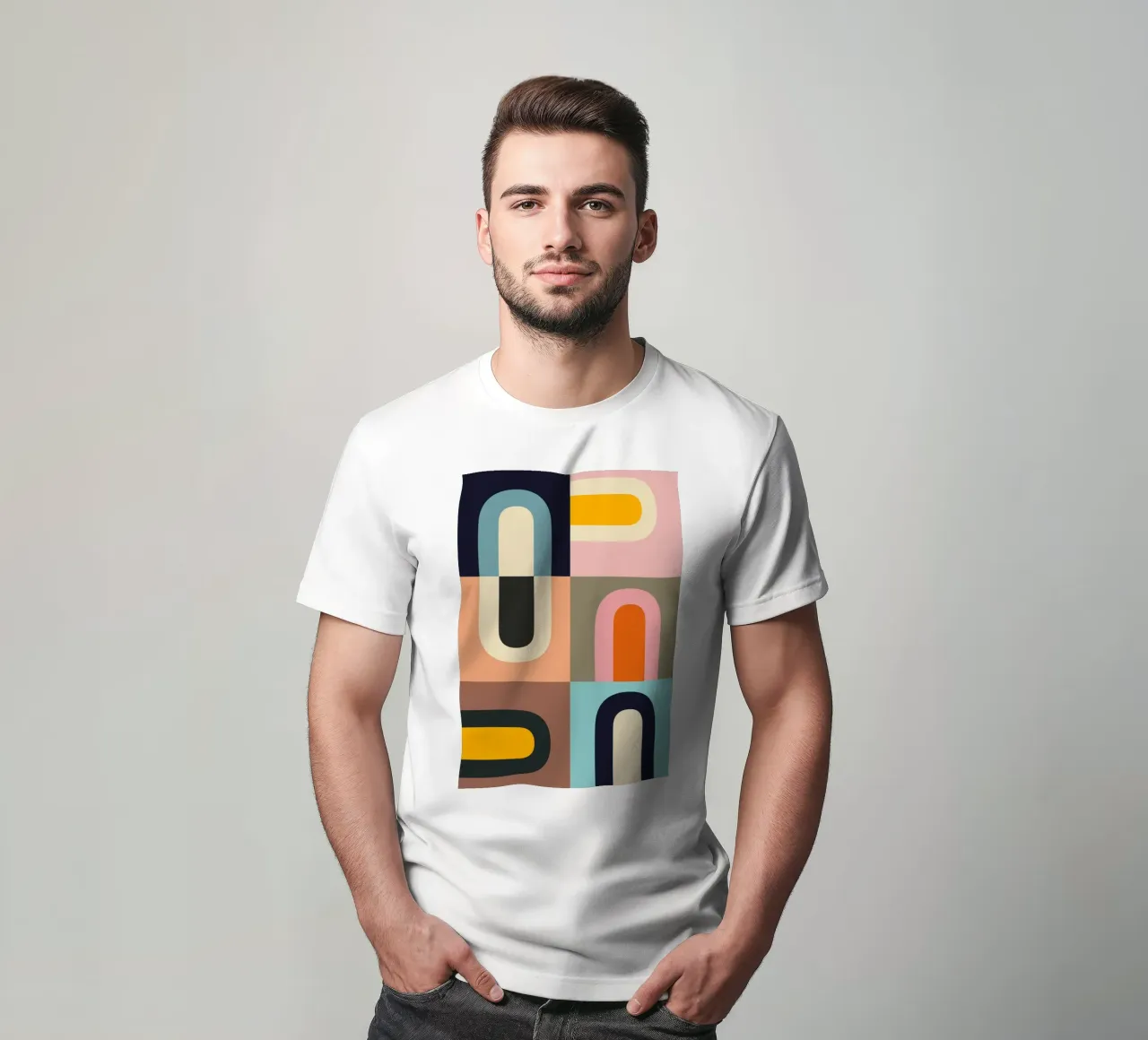 Forme geometriche astratte 61 t-shirt da Gaite