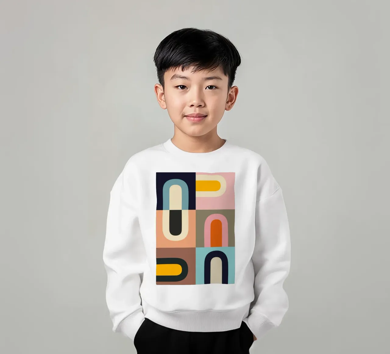Forme geometriche astratte 61 felpa bambino da Gaite