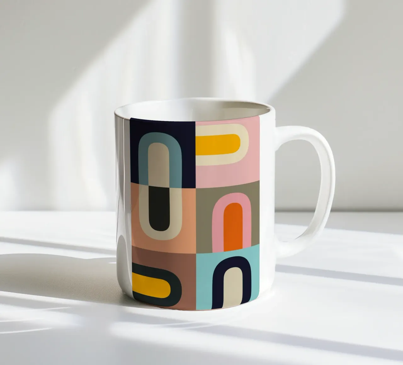 Forme geometriche astratte 61 tazza in ceramica da Gaite