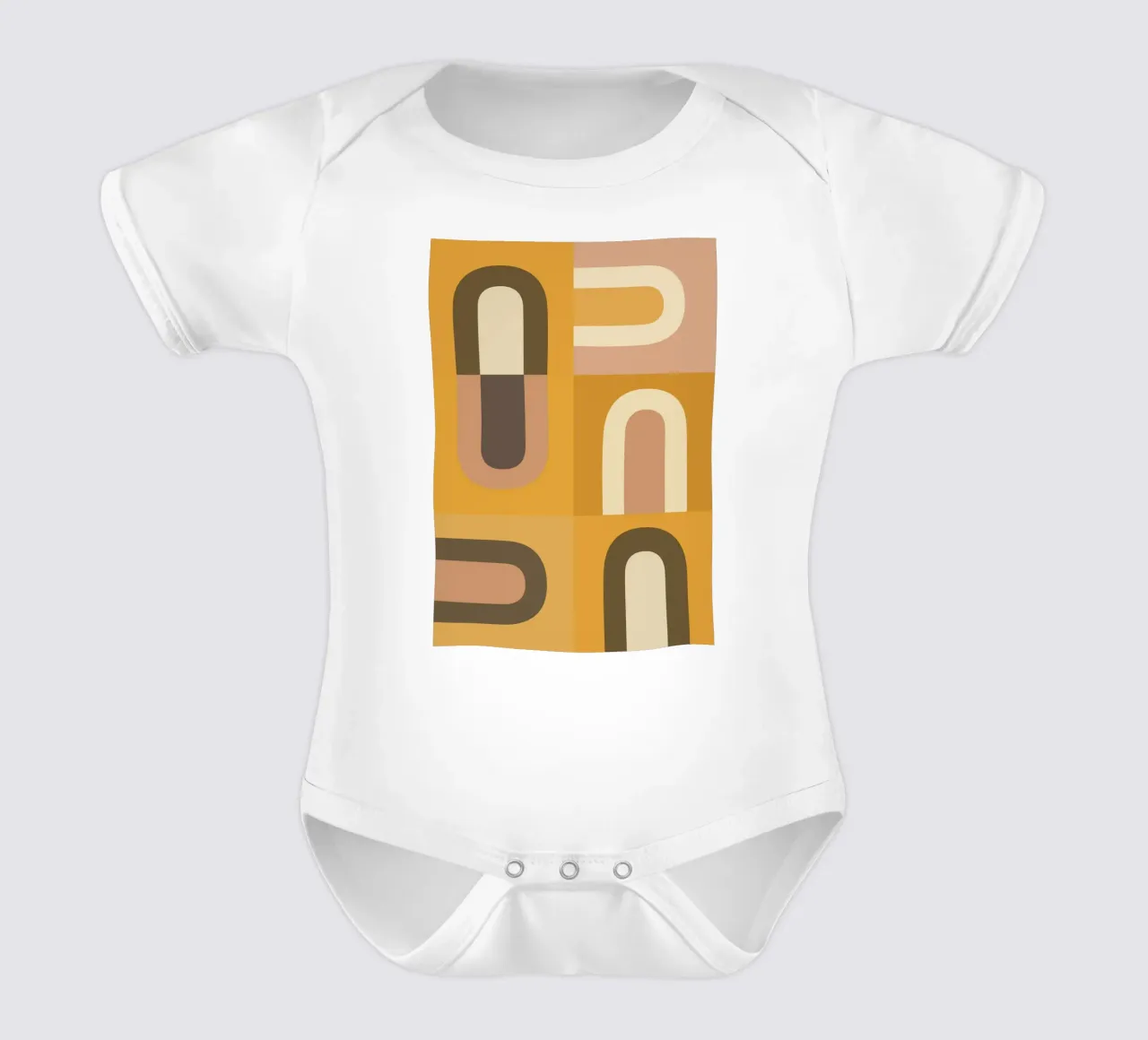 Forme geometriche astratte 62 body neonato maniche corte da Gaite