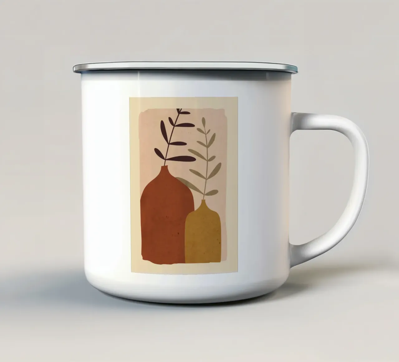 Vasi astratti tazza in smalto da ThingDesign