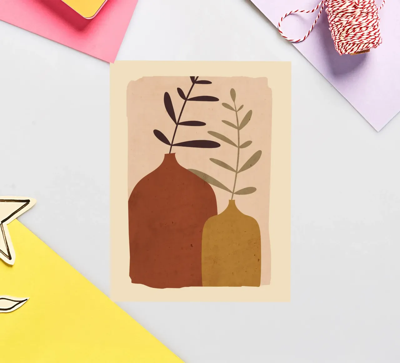 Abstract Vases sticker by ThingDesign