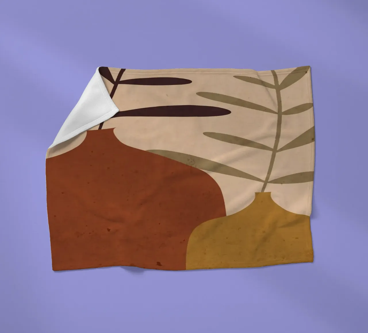 Abstract Vases fleece blanket by ThingDesign