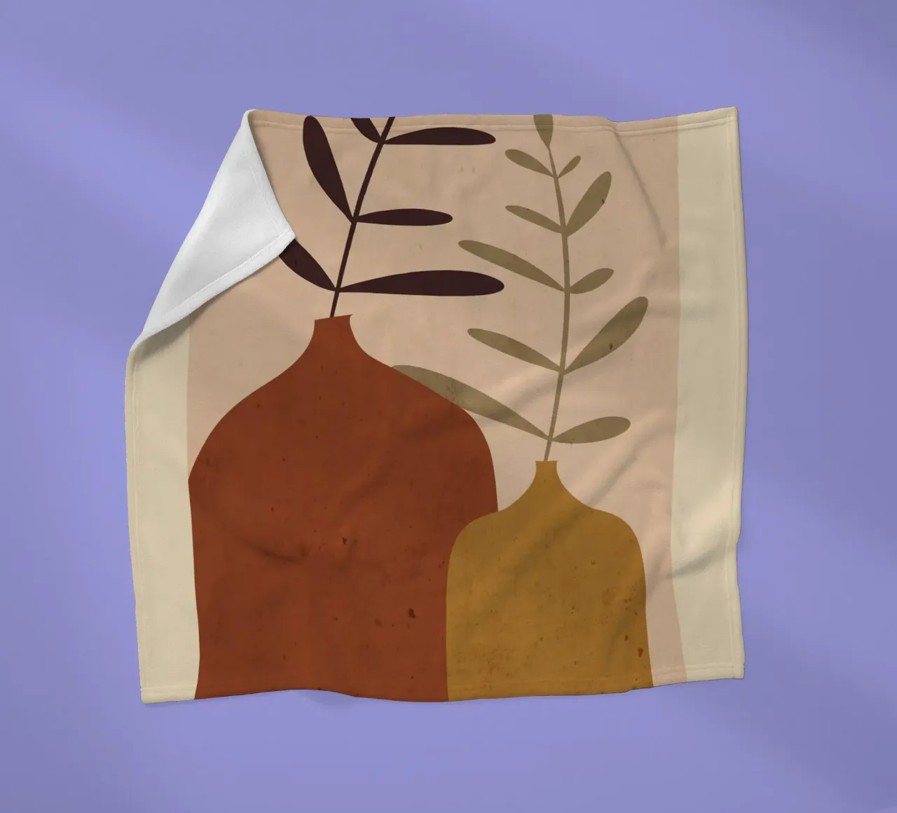 Abstract Vases fleece blanket by ThingDesign